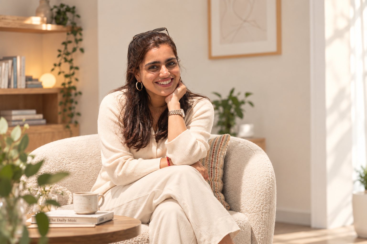 Kinjal Shah during a listening session